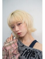 アフェット バイ フラミューム 三軒茶屋(affetto by flammeum) 金髪ボブ