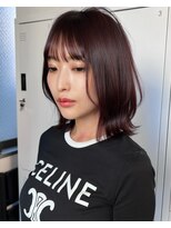 サンドナル 鹿児島天文館(sand NALU)&nbsp;ハッシュカット/グレージュ/デザインカラー[鹿児島天文館]