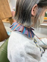 アースエレガンス 田町店(EARTH Elegance)&nbsp;ミニボブ×白髪ぼかしデザインカラー