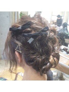 サロンドミルク 原宿(salon de MiLK) 【サロンドミルク原宿】リボン×お呼ばれヘア