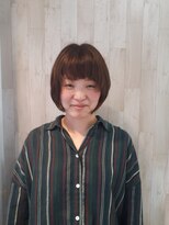 マニス(manis) ショートゆるっとパーマニュアンスカラーミディアムボブ