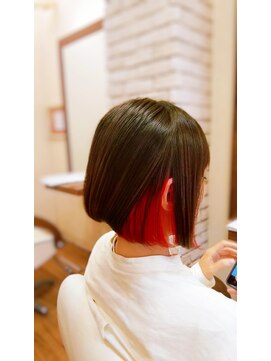 アンク リーフ(ankh leaf) インナーカラー/元住吉/武蔵小杉/髪質改善/ケアブリーチ/学割