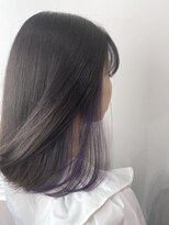 リアン(Lien)&nbsp;暗髪ラベンダーグレージュ　インナーカラーパープル