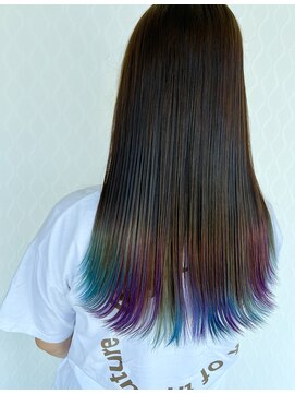 シーエーペッツ(CA-PETZ) 職場でも楽しめる ブルー×バイオレッド グラデーション