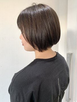 フォーク FOLK 【FOLK】暗くても透ける☆ダークグレージュショートボブ♪