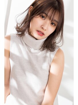 ヘアーサロン ロージー 北上本通り店(Rosy) ベージュ外ハネミディ