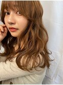 ミニウルフ/テラコッタ/流れるレイヤー[表参道/原宿]