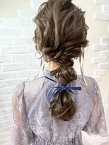 【ヘアセット】編みおろしスタイル【パーティーアップ】