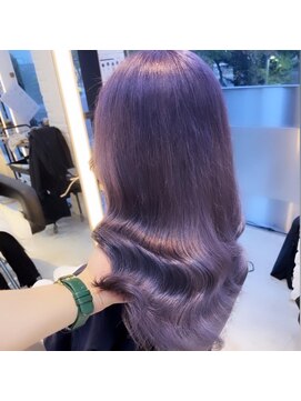 インク サカエ(inq sakae) 韓国/パープルカラー/個性/小顔/ロング