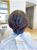 【髪質改善】ショコラブラウンショートボブ