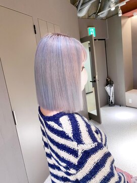 ペレ 渋谷(PELE) YU39_ペールラベンダー×ペールブルー ブリーチ3回~