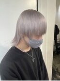 スペインカールスパイキーショートブルーブラックフェザーパーマ