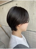 耳掛けもあり！ショートボブ！