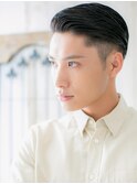七三オールバックでビジネスも◎フェードカットスタイルh仙台