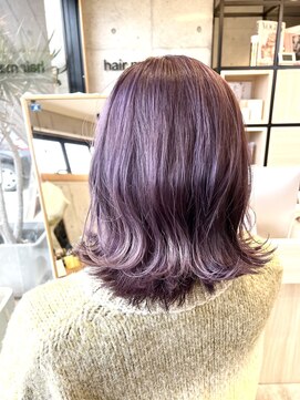 ヘアメイク ゼロ(0) シルバーパープル