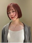 pink beige bob