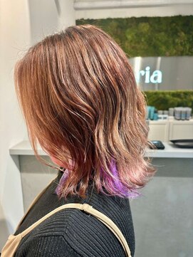 アトリア 横浜(Atria) 【デザインインナーカラー】パープルピンク