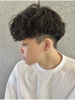 ニアウ 太田店(Niau)&nbsp;シャドウパーマメンズパーマ波巻きスパイラルパーマアイブロウ