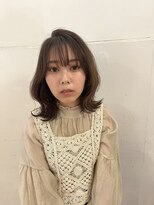 ブリング バイ スノードロップ 吉祥寺(BRING by Snowdrop)&nbsp;デザインカラー/レイヤーカット/ウェットヘア/オリーブベージュ