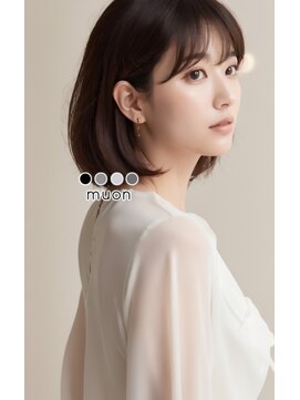 ムオン(muon) しっとり前上がりミディアムボブ