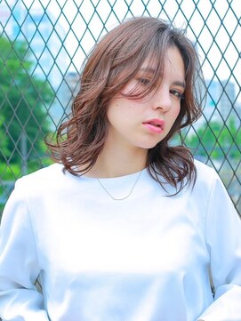 デビュー 沖縄泡瀬店(Debut) 前髪/アンブレラカラー/こなれミディ/イメチェン/ウェーブパーマ