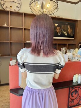 マテリア ヘアー デザイン(materia hair design) 【ブリーチあり】ピンクラベンダーカラー