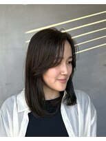 フリー(FREEY) 透明感抜群　暗めグレージュ　顔周りカット