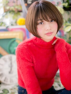 カバーヘア イヴ 戸頭店(COVER HAIR EVE) 大人かわいいナチュラルマッシュショートボブh3戸頭20代30代40代