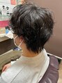 ルシードスタイルバレッタ フォーメン(LUCIDO STYLE BARRETTA for men) 【ニュアンスパーマ】ソフトウルフにゆるめのパーマでナチュラル