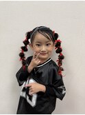 キッズダンスイベントヘア