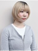 *ハイトーン姫カット軽めボブ小顔ボブウルフボブレイヤーボブ