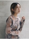ボブ/グレージュ/大人女性/レイヤー/ショート[曙橋]