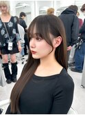 前髪顔まわり韓国ヘアレイヤーカットサイドバンク2wayバンク韓国