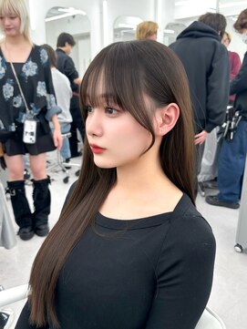 アマトウキョウ アユンチェ(AMA TOKYO×AYUNCHE) 前髪顔まわり韓国ヘアレイヤーカットサイドバンク2wayバンク韓国