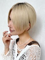 アンス 大阪梅田(ANs.)&nbsp;★ぱつんとハンサムショート　ミルクティーベージュ