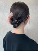 アレンジ 艶髪 髪質改善 ヘアセット 編みおろし 顔まわり