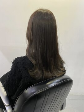 ソルバー(SOLVER) 透明感カラー/くびれ巻き/セミロングレイヤー