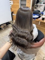 ヘアー ジップ(hair Zip)&nbsp;透け感グレージュ#早稲田美容室#ブリーチなし