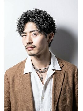 リベルテ グリット(Liberte Grit) 心斎橋メンズサロン◎王道スパイラルパーマツイスパマッシュ黒髪