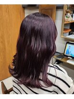 パルムヘアー(Palm hair) パープル感あるボルドーカラー