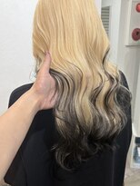 ル ジャルダン 戸塚店(le jardin)&nbsp;抜きっぱなしブロンドが映えるエンドカラー