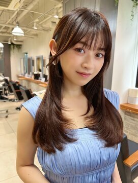 フォルテ 城北店 前髪 小顔ヘア ワンレンレイヤーボブルフ 203040代