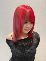 リック(Ric by KENJE)&nbsp;レッド&ブラウン×ブロックカラー