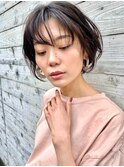 ナチュラルショートボブ