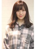 小顔バング/イルミナカラー/20代30代40代/エアリーミディ