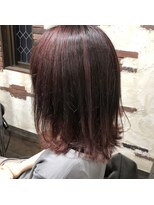ヘアー クリエイト カルバリ(HAIR CREATE Calbari) ピンクバイオレット×バレイヤージュ