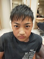 ヘアサロンアンドヘアメイクディー(hair salon hair make D)&nbsp;仙台D　アシンメトリー×ソフトツーブロック×前髪ありショート