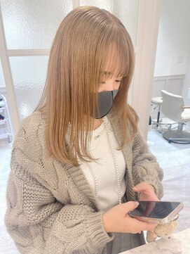 ランド 原宿表参道(LAND) グレージュカラー/ボブウルフ/黒髪カタログ/ココアベージュ