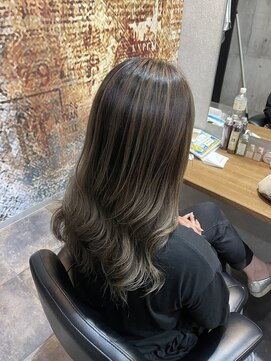 フェリーチェヘアーデザイン(Felice) バレイヤージュ×グレージュ
