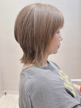 コーエン(cowen) ボブルフくびれヘアマッシュルーム段カットグレージュアラサー